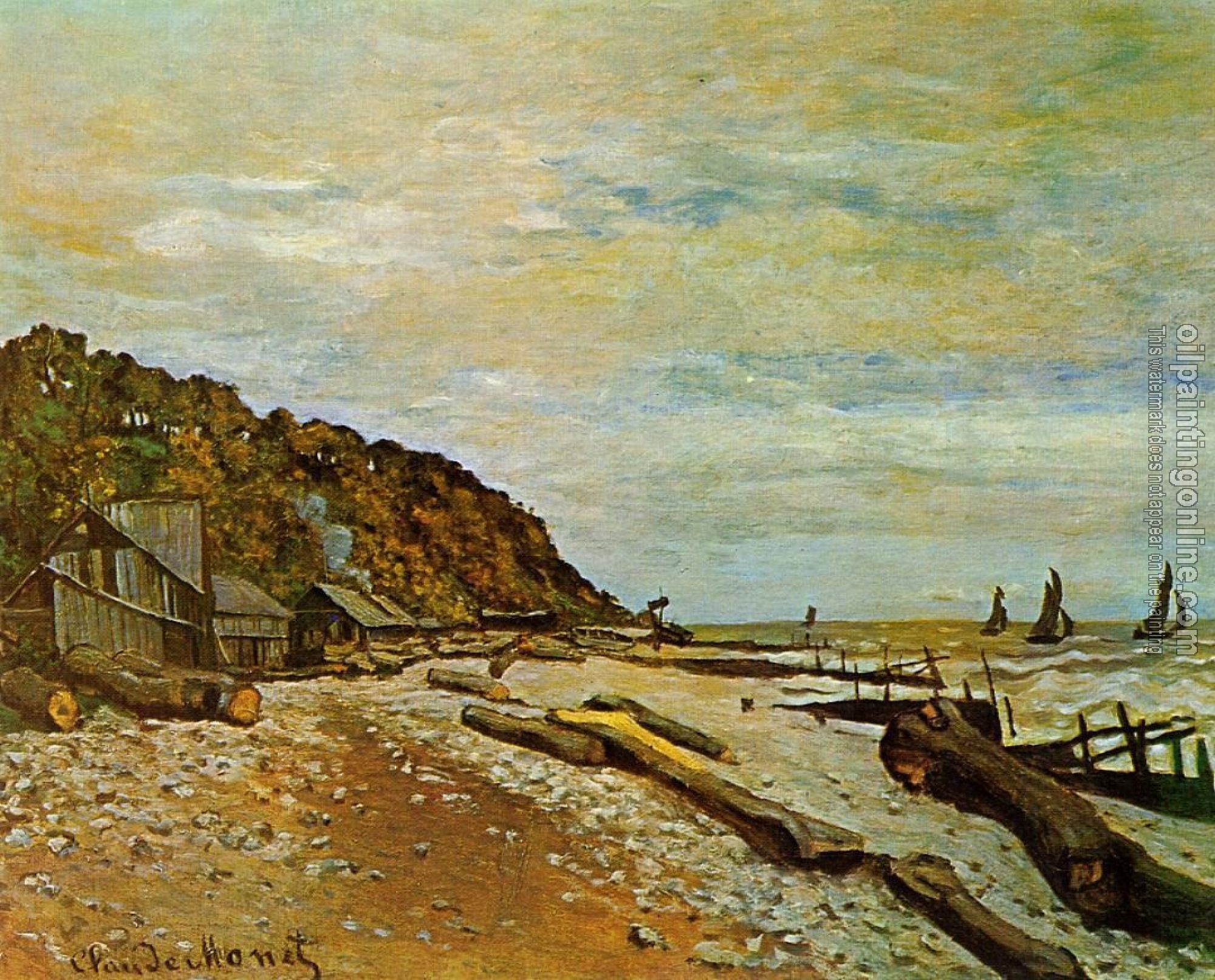 Monet, Claude Oscar - Boatyard near Honfleur